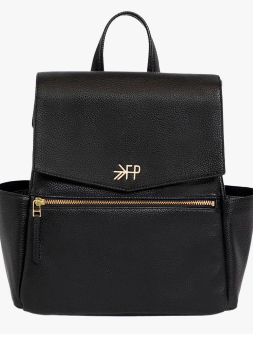 Freshly Picked Diaper Bag Vegan Leather, Ebony